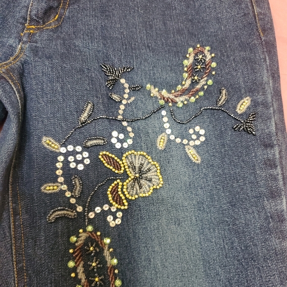 Vintage Y2K Embellished Boot Cut Jeans - Picture 6 of 11